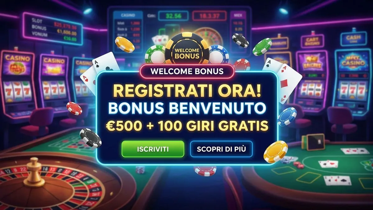 Registrazione con bonus